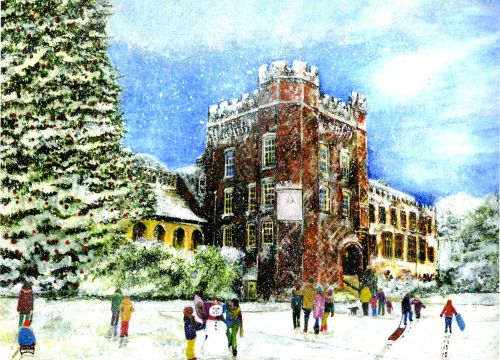 Farnham Castle at Christmas